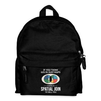 Analyse de données cartographiques de jointure spatiale SIG - Sac à dos Enfant - noir - Devant