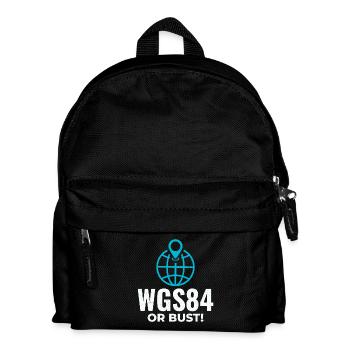 GIS Analyst WGS84 Globus-Koordinatensystem - Kinder Rucksack - Schwarz - Vorne