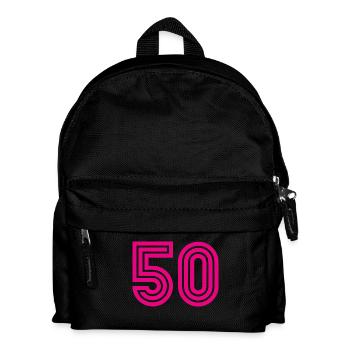 50. 50 ANS. 50e ANNIVERSAIRE. ANNIVERSAIRE 50 ANS. - Sac à dos Enfant - noir - Devant