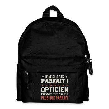 Un Opticien, le Métier de Rêve Mis à l’Honneur - Sac à dos Enfant - noir - Devant