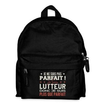 Un Lutteur, le Métier de Rêve Mis à l’Honneur - Sac à dos Enfant - noir - Devant