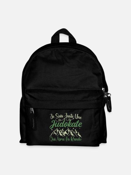 Judokate aventurier passionnée de Randonnée cadeau - Sac à dos Enfant - noir