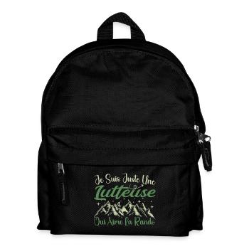 Lutteuse aventurier passionnée de Randonnée cadeau - Sac à dos Enfant - noir - Devant