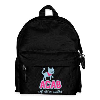 Alle Katzen sind schön - Kinder Rucksack - Schwarz - Vorne