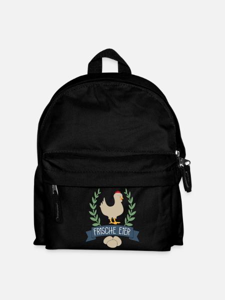 Frische Eier - Kinder Rucksack - Schwarz