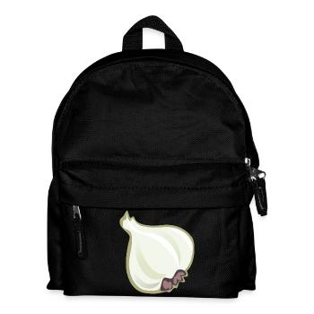 knoblauch garlic veggie gemuese vegetables4 - Kinder Rucksack - Schwarz - Vorne