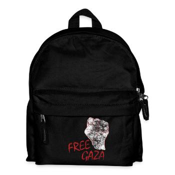 Free Gaza Free Palestine Save Freiheit Palestina - Kinder Rucksack - Schwarz - Vorne