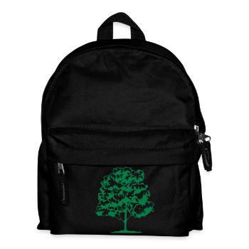 baum - Kinder Rucksack - Schwarz - Vorne