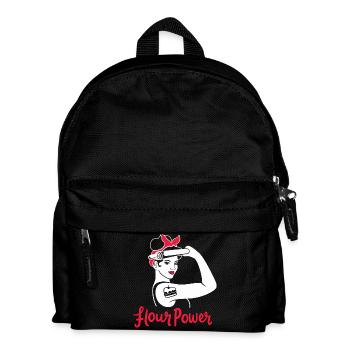 Backen frauen power feminismus feministin bäckerin - Kinder Rucksack - Schwarz - Vorne