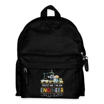 Ingenieur - Kinder Rucksack - Schwarz - Vorne