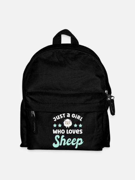 Schaf Schafe - Kinder Rucksack - Schwarz