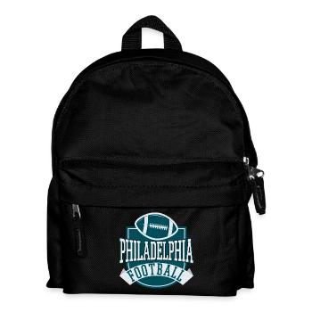 Philadelphia Football Emblemmotiv - Kinder Rucksack - Schwarz - Vorne