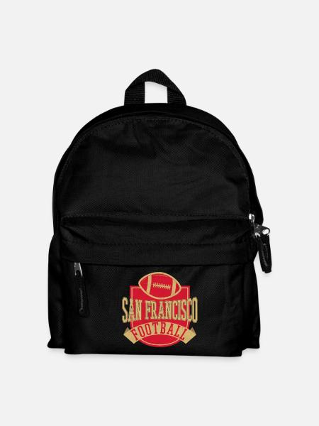 San Francisco Football Vintage Emblem - Kinder Rucksack - Schwarz