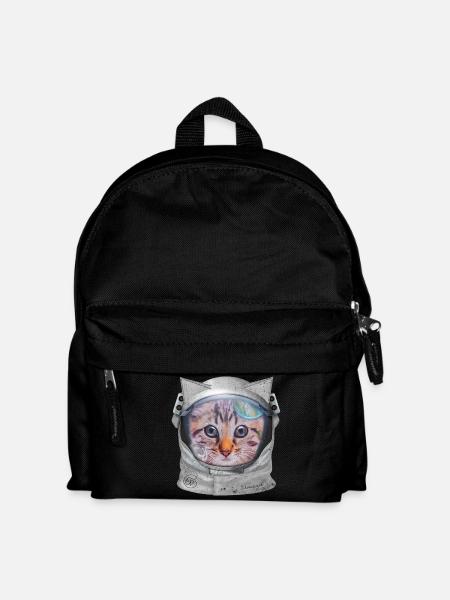 Cat in space - Kids' Backpack - black