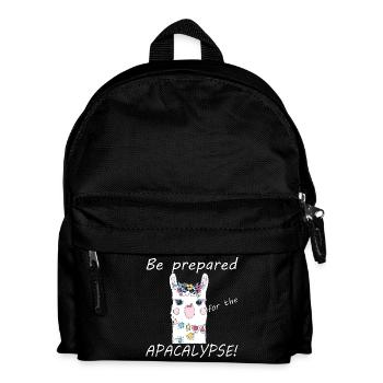 Be prepared for the alpacalypse - Kids' Backpack - black - Front