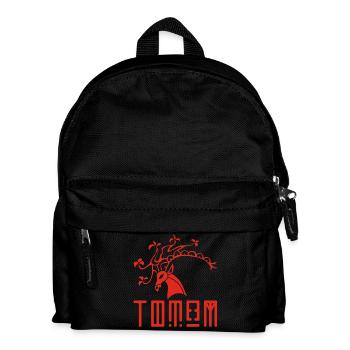 Rotwildtier-Totem - Kinder Rucksack - Schwarz - Vorne