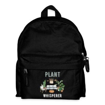 Pflanzen Flüsterer I Zimmerpflanze Gärtner Pflanze - Kinder Rucksack - Schwarz - Vorne