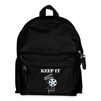 Filmmaking- Lustiger Film Keep It Real Filmemacher - Kinder Rucksack - Schwarz - Vorne
