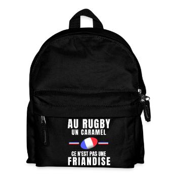 rugby, fan de rugby, rugby sport, rugby humour - Sac à dos Enfant - noir - Devant