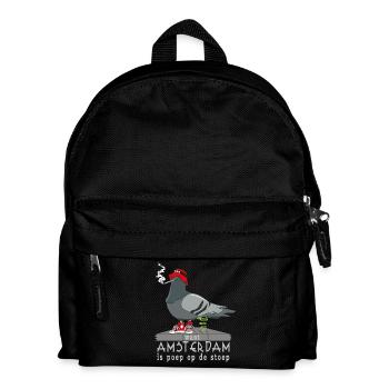 Amsterdam is poop on the doorstep - Kids' Backpack - black - Front