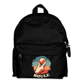 Boules de boule pour Bouler Boccia Jeu Botcha Boule - Sac à dos Enfant - noir - Devant