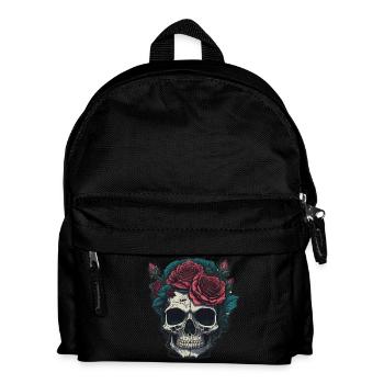 Skull with roses - Kids' Backpack - black - Front