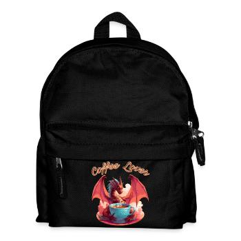 Dragon Coffee Lover - Kids' Backpack - black - Front