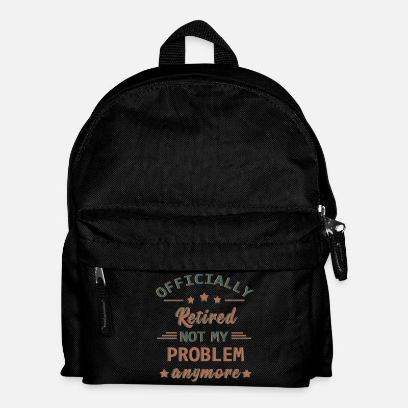 Funny Retirement saying - Kids' Backpack - black
