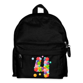 4 Jahre, 4 Jahre, Ich bin 4 Jahre alt, Geburtstag 4 Jahre - Kinder Rucksack - Schwarz - Vorne