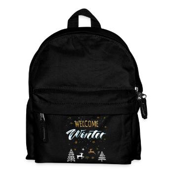 Bienvenue à l’hiver - Sac à dos Enfant - noir - Devant