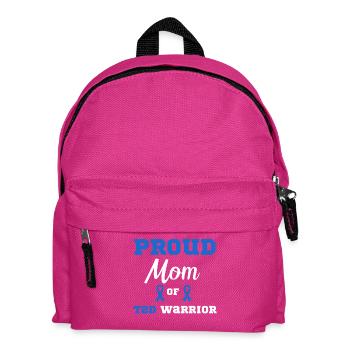 Proud Mom Of A T2D Warrior Diabetes Awareness - Kinder Rucksack - Fuchsia - Vorne