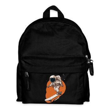 Astronaut Skateboarder in Orbit - Kids' Backpack - black - Front