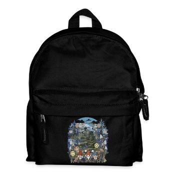 Waldbewohner Wildnis Fantasy Fabelwesen Natur Kind - Kinder Rucksack - Schwarz - Vorne