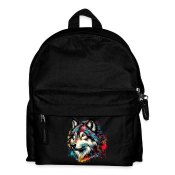 Wolf - Kids' Backpack - black - Front