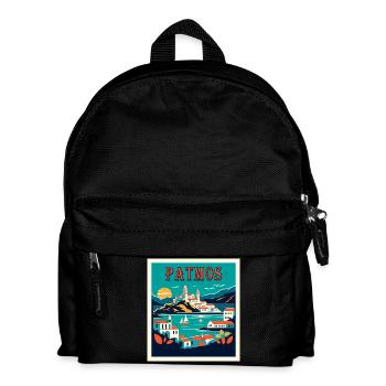 Patmos Greece Vacation Vacation Travel - Kids' Backpack - black - Front