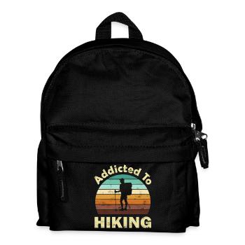 Wandern Wanderer - Kinder Rucksack - Schwarz - Vorne