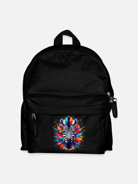 Zebra - Kinder Rucksack - Schwarz