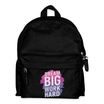 Conception de citation motivante inspirante - Sac à dos Enfant - noir - Devant