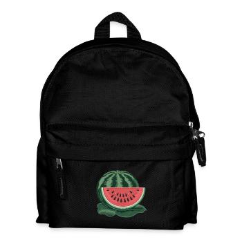 Embroidered watermelon - Kids' Backpack - black - Front