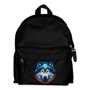 Wolf - Kids' Backpack - black - Front