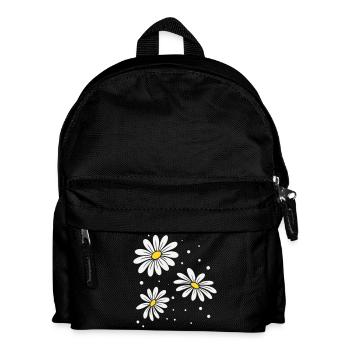 Gänseblümchen Punkte - Kinder Rucksack - Schwarz - Vorne