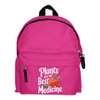 Vegetarian Vegan Veggie Vegetarian - Kids' Backpack - fuchsia - Front