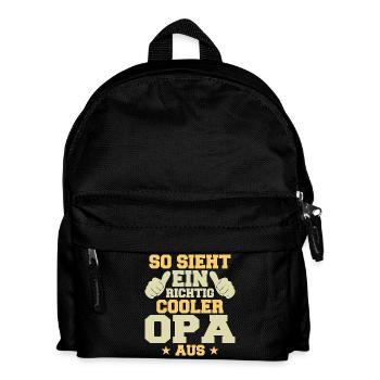 This is what a really cool grandpa looks like - Kids' Backpack - black - Front