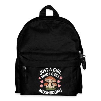 Mushroom Mushrooms Funghi Mushroom - Kids' Backpack - black - Front