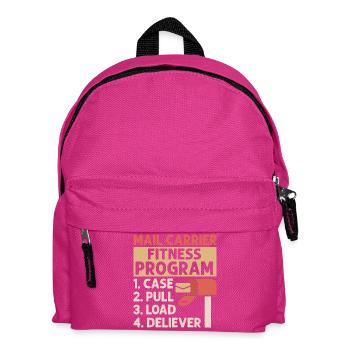 Mail Carrier Fitness Programm Postal Worker Mail - Kinder Rucksack - Fuchsia - Vorne