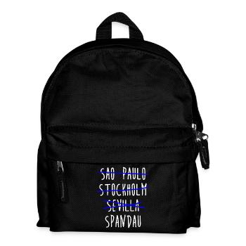 Sao Paulo Stockholm Sevilla Spandau Berlin Bezirk - Kinder Rucksack - Schwarz - Vorne