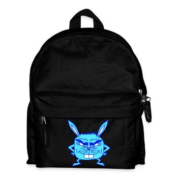 Lapin Monstre Mauvais Œil Dangereux Cool Sourire - Sac à dos Enfant - noir - Devant