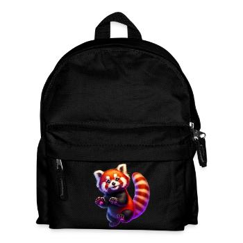Kleiner Panda - Kinder Rucksack - Schwarz - Vorne