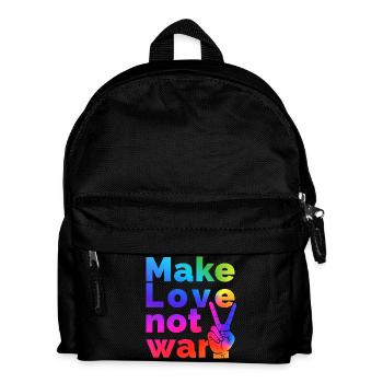 make love - Kids' Backpack - black - Front