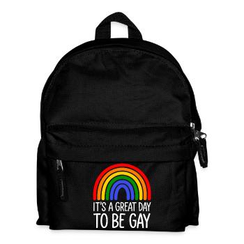 C’est un grand jour pour être la Gay Rainbow Pride - Sac à dos Enfant - noir - Devant